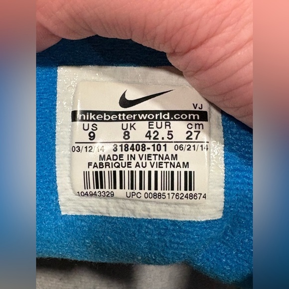 Nike Air Tech Challenge II 2 OG SZ 9 Photo Blue Andre Agassi Lava 318408-101 - Picture 10 of 11